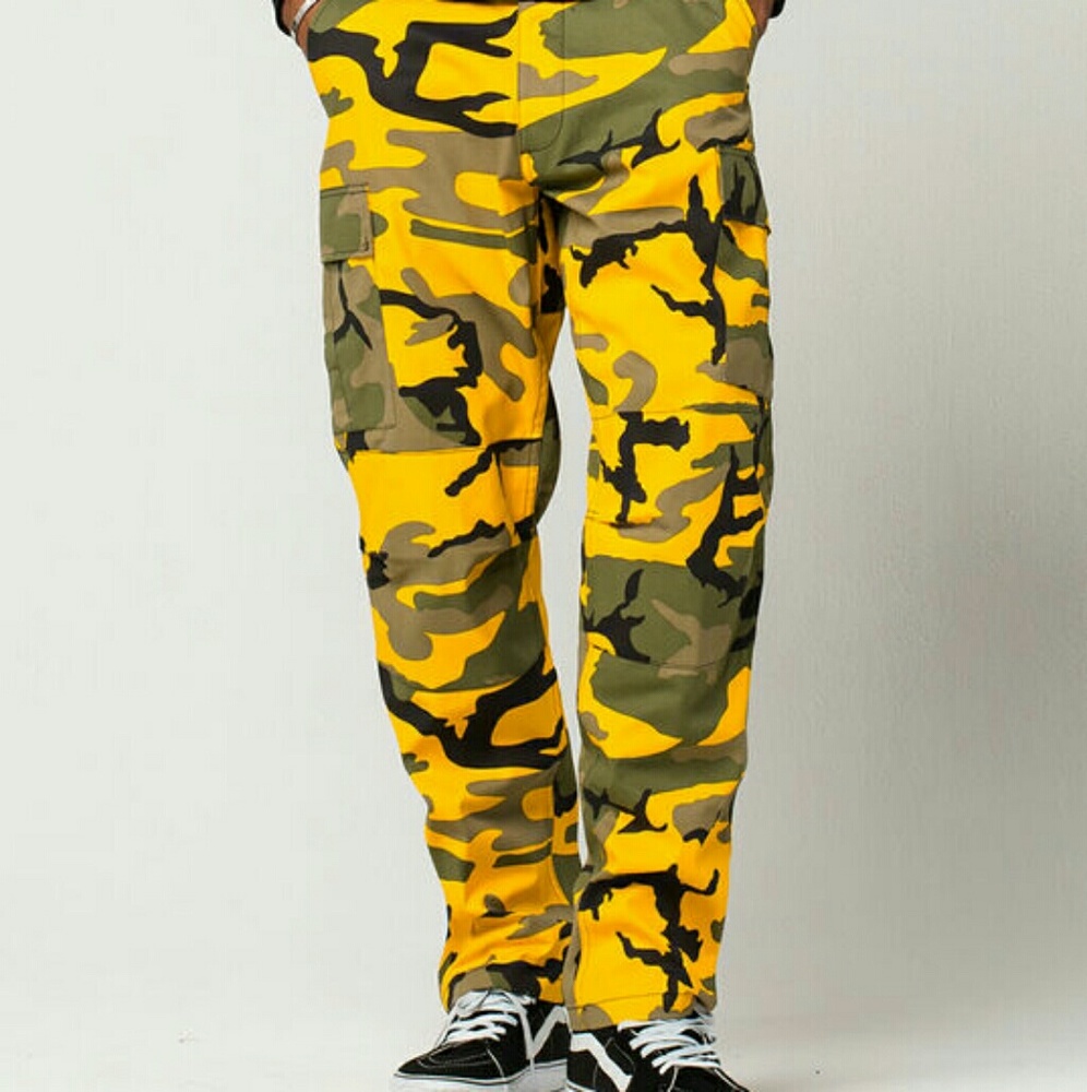 Rothco Yellow Camo Pants Size Small